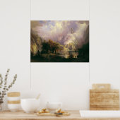 ロッキーマウンテンランドスケープbyアルバート・ビエルシュタット, 1870 ポスター (キッチン)