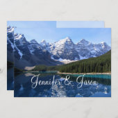ロッキーマウンテンレイクカントリーウェディング招待状 招待状 (正面/裏面)