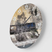 ロッキーマウンテンレンジャー ラージ壁時計 (傾斜)