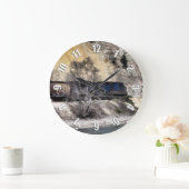 ロッキーマウンテンレンジャー ラージ壁時計 (ホーム)