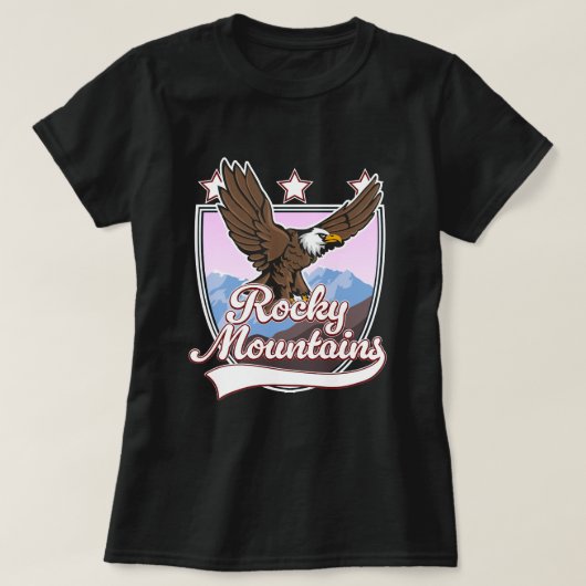 ロッキーマウンテンロゴ Tシャツ (デザイン正面)
