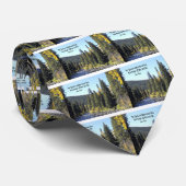 ロッキーマウンテン国立公園と引用文 ネクタイ (ロール)