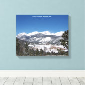 ロッキーマウンテン国立公園のキャンバス印刷 キャンバスプリント (インサイチュ (ウッドフロア))