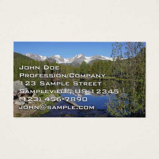 ロッキーマウンテン国立公園のスプラハ湖II (正面)