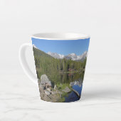 ロッキーマウンテン国立公園のスプラハ湖II カフェラテマグ (左アングル)