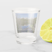 ロッキーマウンテン国立公園のスプラハ湖II ショットグラス (裏面)