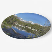 ロッキーマウンテン国立公園のスプラハ湖II ペーパープレート (アングル)