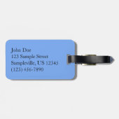 ロッキーマウンテン国立公園のスプラハ湖II ラゲッジタグ (裏面横)