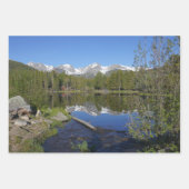 ロッキーマウンテン国立公園のスプラハ湖II ラッピングペーパーシート (正面)