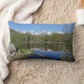 ロッキーマウンテン国立公園のスプラハ湖II ランバークッション (ブランケット)