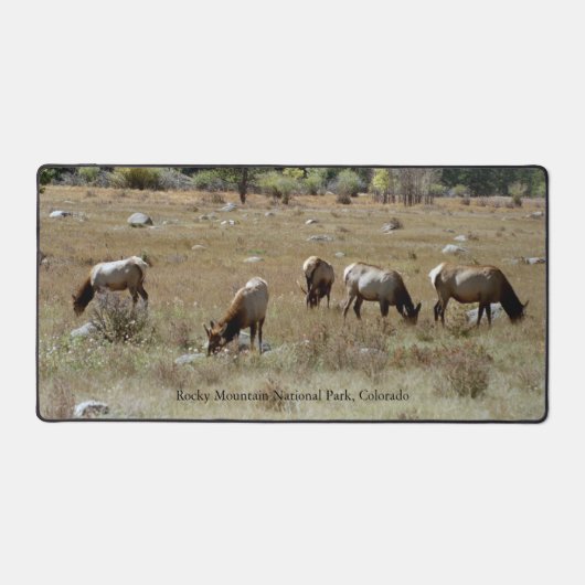 ロッキーマウンテン国立公園のデスクマットにエルク デスクマット (正面)