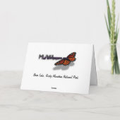 ロッキーマウンテン国立公園のビアレイク サンキューカード (裏面)