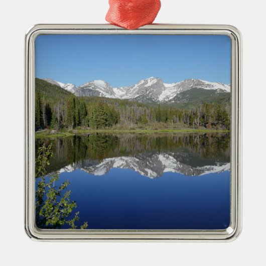 ロッキーマウンテン国立公園のSprague Lake I メタルオーナメント (正面)