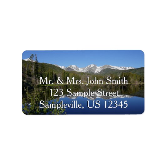 ロッキーマウンテン国立公園のSprague Lake I ラベル (正面)