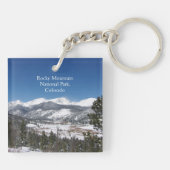 ロッキーマウンテン国立公園アクリルキーチェーン キーホルダー (裏面)