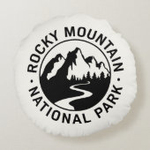 ロッキーマウンテン国立公園エンブレム ラウンドクッション (裏面)