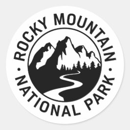 ロッキーマウンテン国立公園エンブレム ラウンドシール