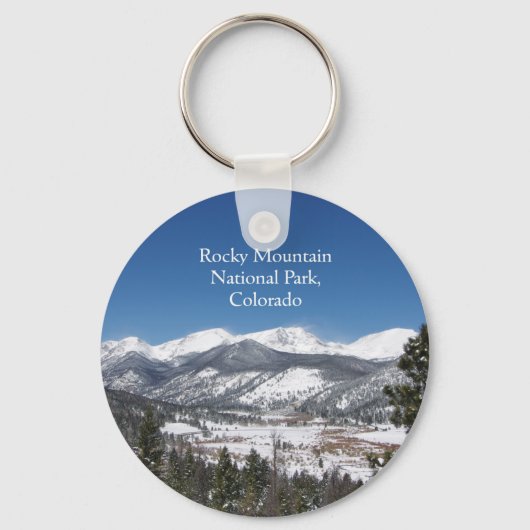 ロッキーマウンテン国立公園キーチェーン キーホルダー (正面)