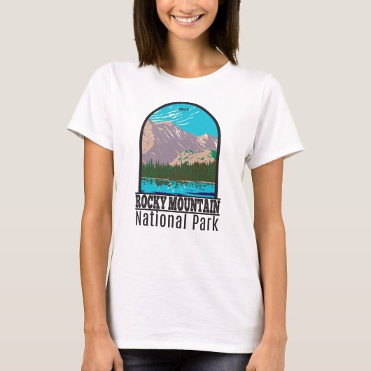 ロッキーマウンテン国立公園コロラドベアベレイクT- Tシャツ (正面)