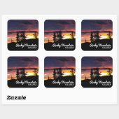 ロッキーマウンテン国立公園ステッカー スクエアシール (シート)