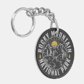 ロッキーマウンテン国立公園ミニマリストのお土産 キーホルダー (正面左)