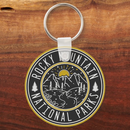 ロッキーマウンテン国立公園ミニマリストのお土産 キーホルダー (裏面)