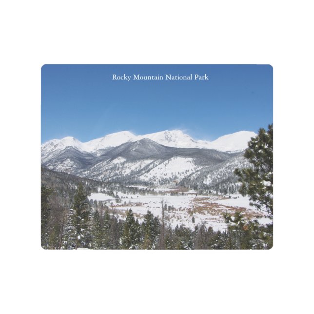 ロッキーマウンテン国立公園メタリックウォールアート メタルプリント (正面)