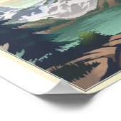 ロッキーマウンテン国立公園リトーのアートポスター ポスター (角)