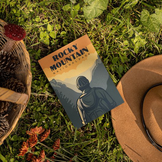 ロッキーマウンテン国立公園旅行 ポストカード