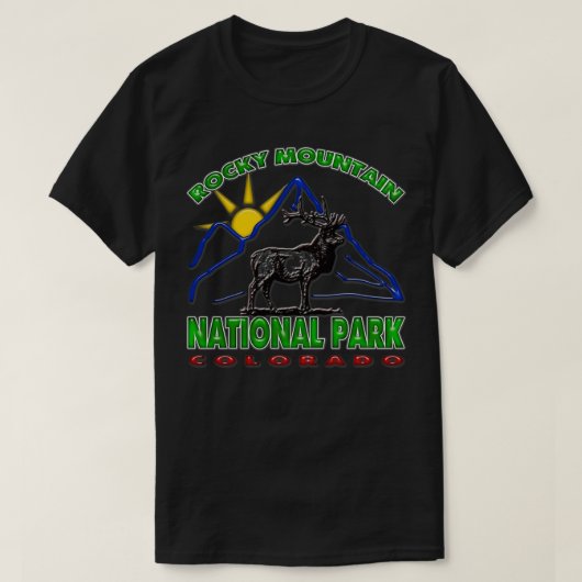 ロッキーマウンテン国立公園1 Tシャツ (デザイン正面)