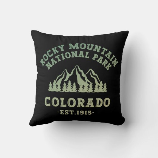 ロッキーマウンテン国立公園 コロラド州 アメリカ グラデーション クッション (裏面)