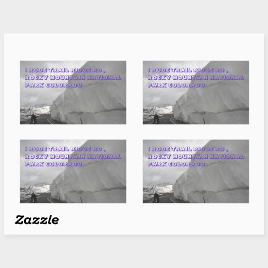 ロッキーマウンテン国立公園 長方形シール (シート)