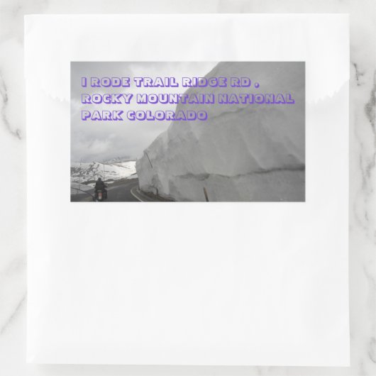 ロッキーマウンテン国立公園 長方形シール (バッグ)