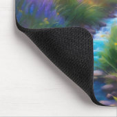 ロッキーマウンテン天国春メドウカラフル マウスパッド (コーナー)