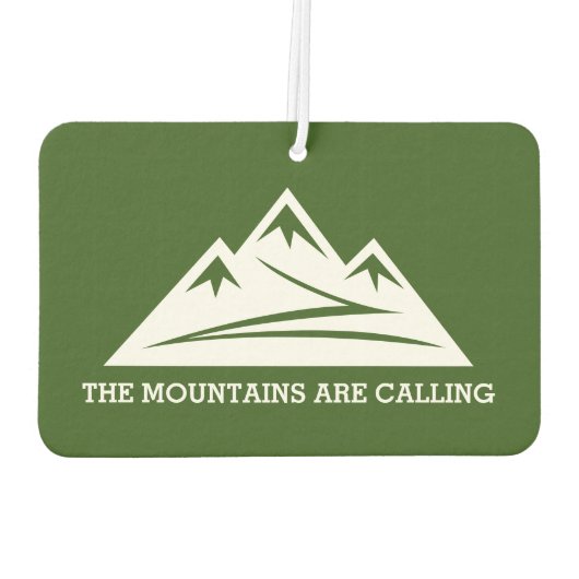 ロッキーマウンテン引用文車の空気清浄機 カーエアーフレッシュナー (裏面)