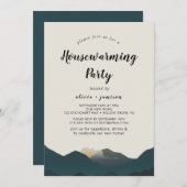 ロッキーマウンテン新築祝いパーティー招待状 招待状 (正面/裏面)