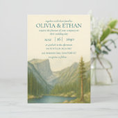 ロッキーマウンテン結婚式招待状 招待状 (スタンド正面)