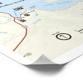 ロッキーマウンテン（コロラド）の地図のポスター ポスター (角)