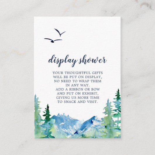 ロッキーマウンテン ディスプレイ シャワー エンクロージャー カード (正面)