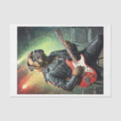 ロッキーマスティフ遊ドッグのエレキギター – 薄葉紙 (正面)