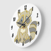 ロッキーラクーン ラージ壁時計 (傾斜)