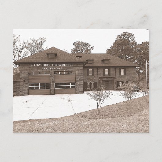 ロッキーリッジ火災と救助 ポストカード (正面)