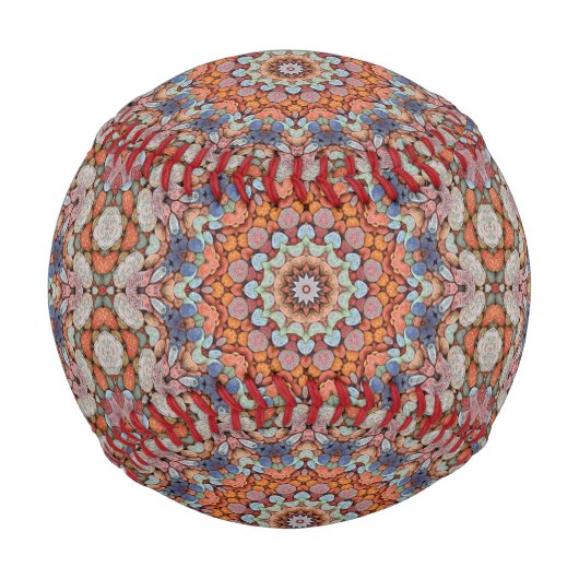 ロッキーローズオ素朴レンジヴィンテージ万華鏡のように千変万化するパターン 野球ボール (正面)