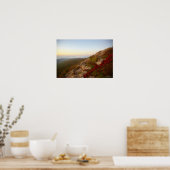 ロッキー丘陵、赤い花アカディア国立公園 ポスター (キッチン)