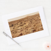 ロッキー地表(惑星火星) 長方形シール (封筒)