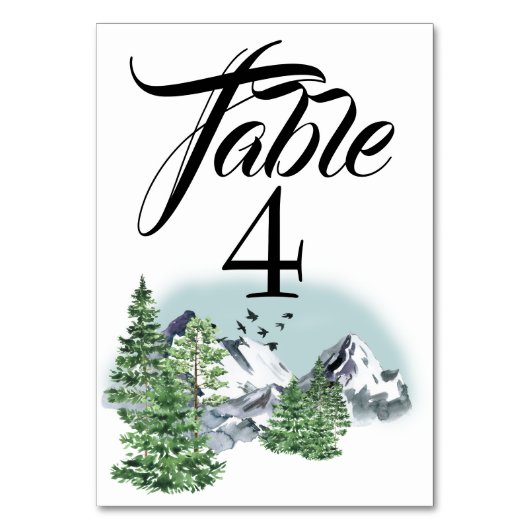 ロッキー威厳のある山脈の太平洋北西森林 テーブルナンバー (正面)