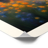 ロッキー威厳のある山脈の自然シーン ポスター (角)