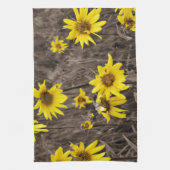 ロッキー山のひまわり キッチンタオル (縦)