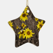 ロッキー山のひまわり セラミックオーナメント (右)