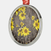 ロッキー山のひまわり メタルオーナメント (左)